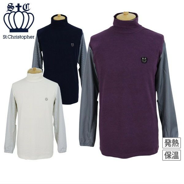 【30％OFFセール】ハイネックシャツ メンズ セントクリストファー St.Christopher  ゴルフウェア tm45201 ハイネックシャツ メンズ セントクリストファー St.Christopher ゴルフ