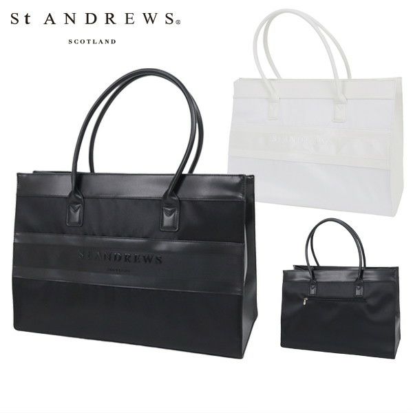 ST ANDREWS ブラックボストンバッグ ボストンバッグ メンズ レディース セントアンドリュース St