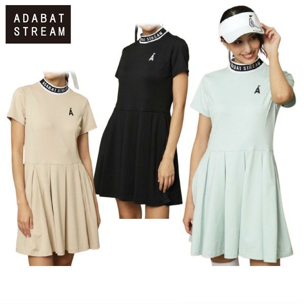 専用　adabat stream ワンピース 新品タグ付き UVカット／接触冷感 クールタッチジップアップワンピース