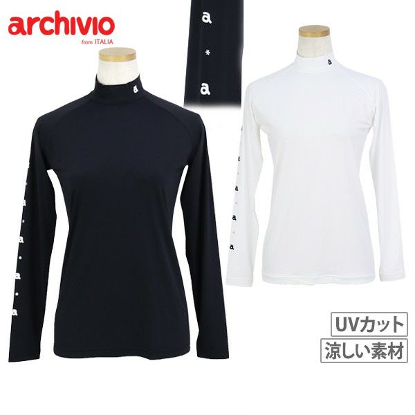 アルチビオ★レディース ゴルフ ハイネックシャツ ホワイト ハイネックシャツ レディース アルチビオ archivio 2025 春夏