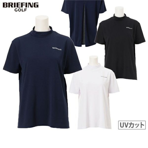 BRIEFING ネイビー ハイネックゴルフシャツ L ハイネックシャツ レディース ブリーフィング ゴルフ BRIEFING
