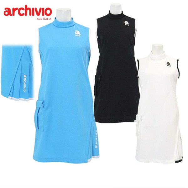 ARCHIVIO アルチビオ 中綿 ノースリーブワンピース グレー系 38
