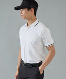 Polo Shirt Men's Jun and Rope Noir JUN & Rope Golf Wear
