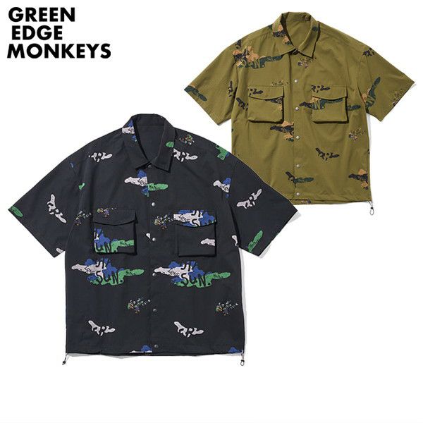 カジュアルシャツ メンズ グリーンエッジモンキーズ GREEN EDGE