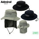 Hat Men's Women's Admiral Golf Admiral Golf Japan Official Product Autumn/Winter New Golf