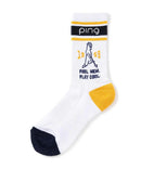 女子袜子ping 2025秋冬新高尔夫