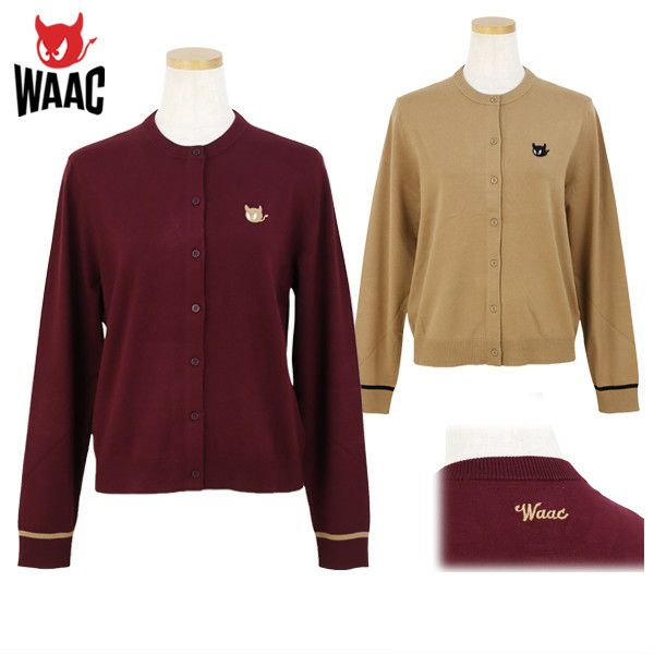 ☆WAAC GOLF☆ レディースカーディガン カーディガン レディース ワック WAAC 日本正規品 2025 秋冬