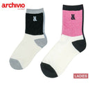 여성을위한 짧은 양말 Archivio Archivio 2025 가을/겨울 새 골프