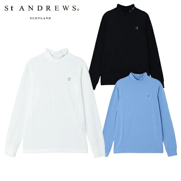 【大感謝祭P10倍】【メール便対応】ハイネックシャツ レディース セントアンドリュース St ANDREWS 2025 秋冬 新作 ゴルフウェア 043-5266952 ハイネックシャツ レディース セントアンドリュース St ANDREWS 2025