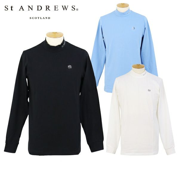 【大感謝祭P10倍】【メール便対応】ハイネックシャツ メンズ セントアンドリュース St ANDREWS 2025 秋冬 新作 ゴルフウェア 042-5266951 ハイネックシャツ メンズ セントアンドリュース St ANDREWS 2025 秋冬