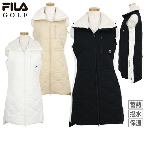 FILA フィラ ゴルフ レディース ワンピース 中綿 撥水加工 保温 蓄熱 M FILA GOLF フィラゴルフ ゴルフウェア ワンピース レディース