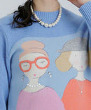 女子工作室Piccone Studio Picone 2025秋季/冬季新的毛衣