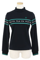 高领衬衫女士菲拉菲拉高尔夫FILA GOLF 2025秋冬新款高尔夫运动服
