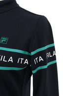 高领衬衫女士菲拉菲拉高尔夫FILA GOLF 2025秋冬新款高尔夫运动服