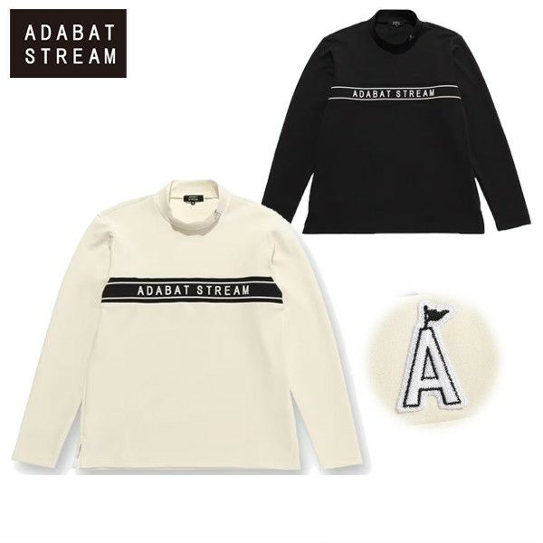 【タイムセール 12/23 13:00迄】ハイネックシャツ メンズ アダバット ストリーム ADABAT STREAM 2025 秋冬 新作 ゴルフウェア s69-14921 OFF ハイネックシャツ メンズ アダバット ストリーム ADABAT STREAM 2025