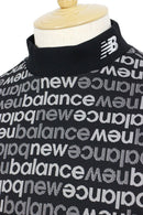 New Balance Golf Men's High Neck Shirt Long Sleeve Mock Neck Fleece Lined Logo Jacquard All-over Pattern Available from M to 3L 2025 Fall/Winter New Golf Wear