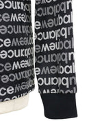 New Balance Golf Men's High Neck Shirt Long Sleeve Mock Neck Fleece Lined Logo Jacquard All-over Pattern Available from M to 3L 2025 Fall/Winter New Golf Wear
