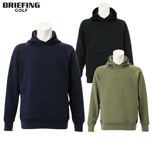 BRIEFING フード付き3Dロゴパーカーブラック M BRIEFING フード