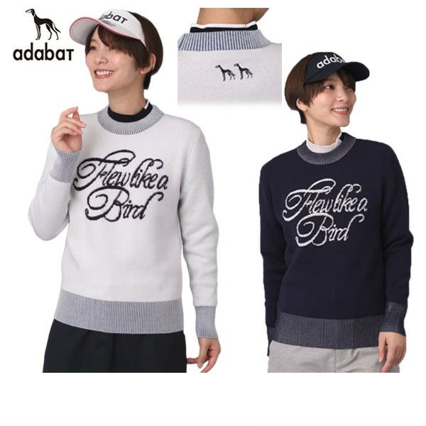 【送料無料】セーター レディース アダバット adabat 2025 秋冬 新作 ゴルフウェア 119-14048 セーター レディース アダバット adabat 2025 秋冬 新作 ゴルフウェア