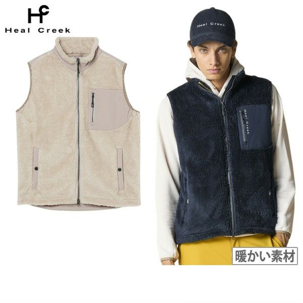【送料無料】ベスト メンズ ヒールクリーク Heal Creek 2025 秋冬 新作 ゴルフウェア 001-44070 ベスト メンズ ヒールクリーク Heal Creek 2025 秋冬 新作 ゴルフウェア