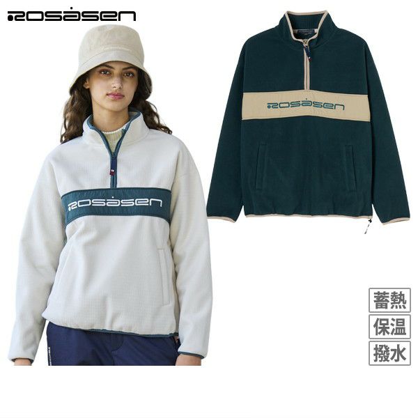 ROSASEN（ROSASEN） ゴルフウェア ハーフジップ ボーダーニット 045