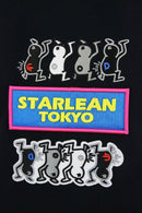 パーカー スターリアン東京 STARLEAN TOKYO メンズ フード付き トレーナー スウェット素材 迷彩柄 ベビープリント3Dサングラスデザイン バックロゴプリント