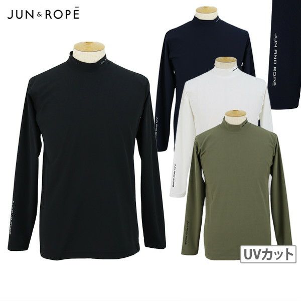 JUN&ROPE ブラック ハイネック シャツ ハイネックシャツ メンズ ジュン＆ロペ JUN＆ROPE ゴルフウェア