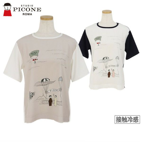 Tシャツ レディース スタジオ ピッコーネ STUDIO PICONE 2024 春夏 新作