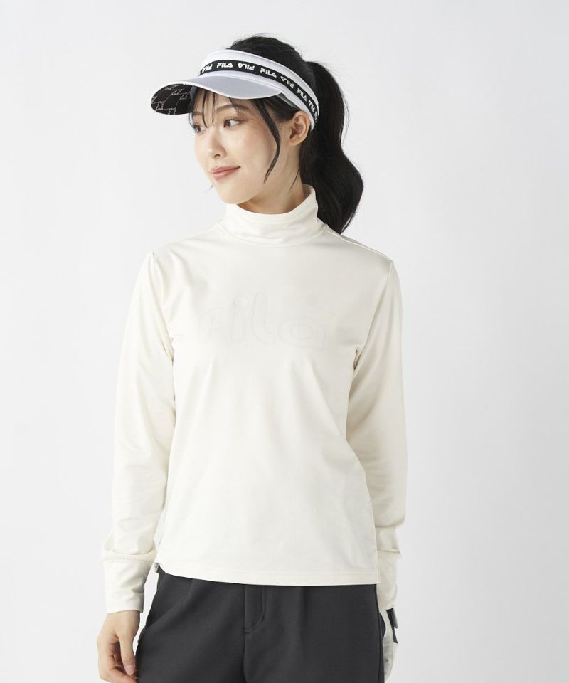 高领衬衫女士菲拉菲拉高尔夫FILA GOLF 2025秋冬新款高尔夫运动服