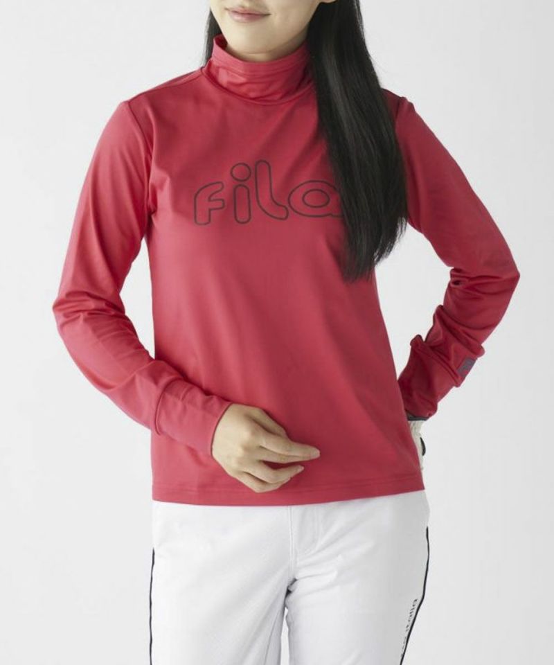 高领衬衫女士菲拉菲拉高尔夫FILA GOLF 2025秋冬新款高尔夫运动服