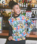 남성용 하이 넥 셔츠, Loudmouth Golf, Loudmouth Golf, 일본인 제품, 일본 표준, 2025, 가을/겨울, 새로운 골프 착용