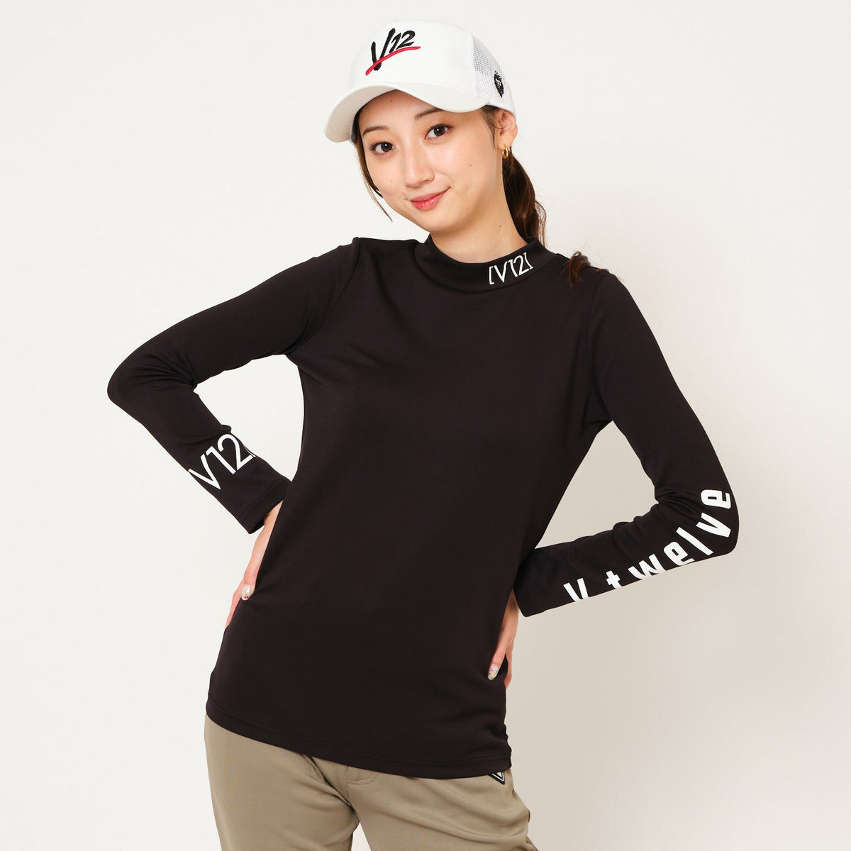 ハイネックシャツ V12 ゴルフ ヴィ・トゥエルブ ゴルフウェア