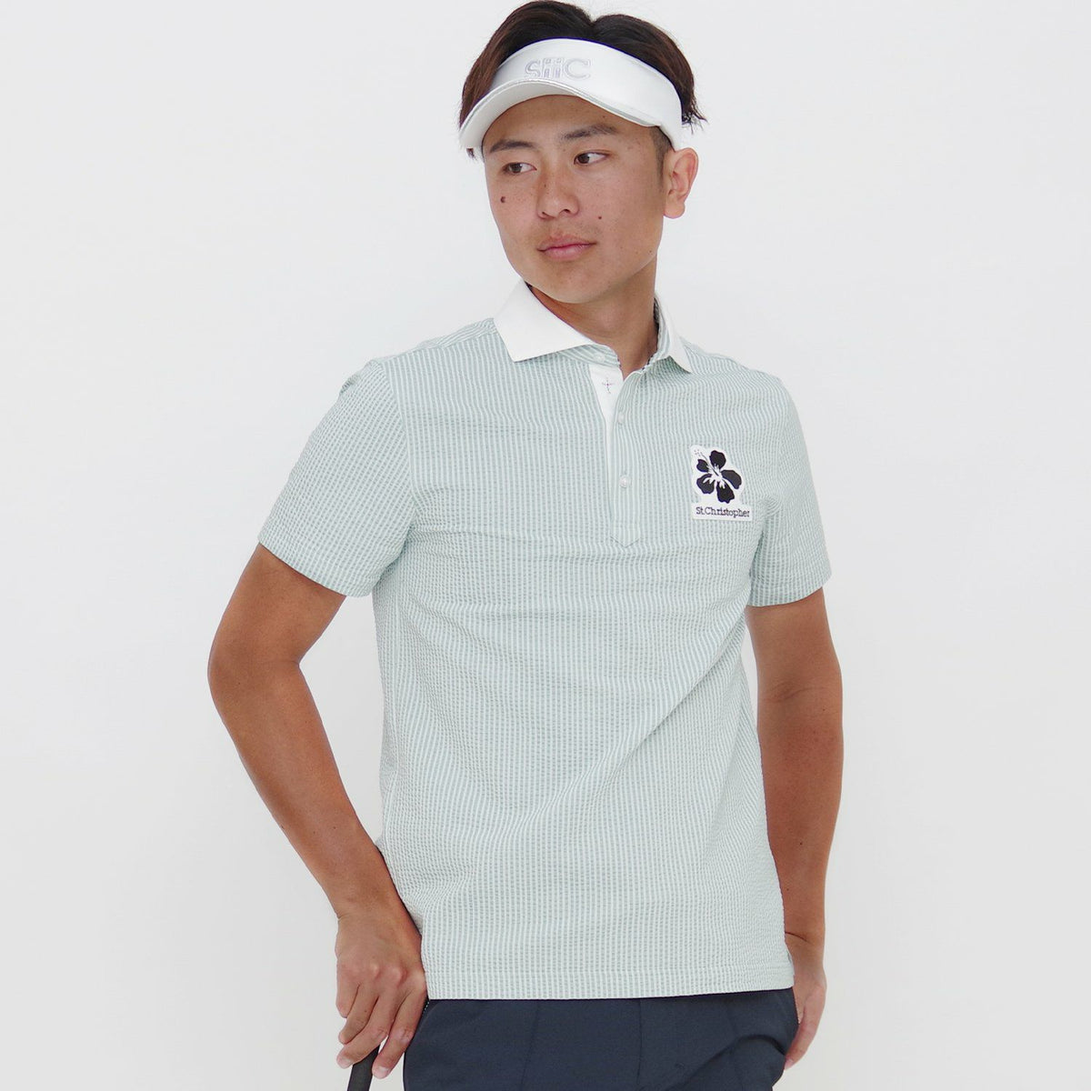 ポロシャツ メンズ セントクリストファー St.Christopher ゴルフウェア