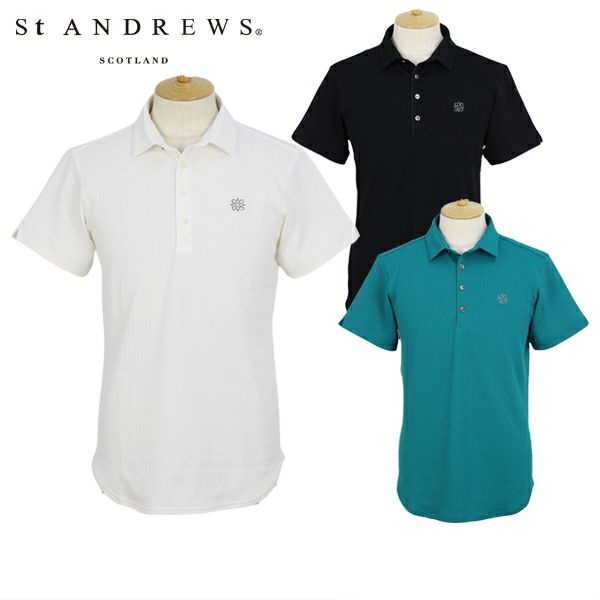 ポロシャツ メンズ セントアンドリュース St ANDREWS 2024 春夏 新作 ゴルフウェア