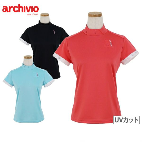 高脖子襯衫女士Archivio 2024春季 /夏季新高爾夫服裝