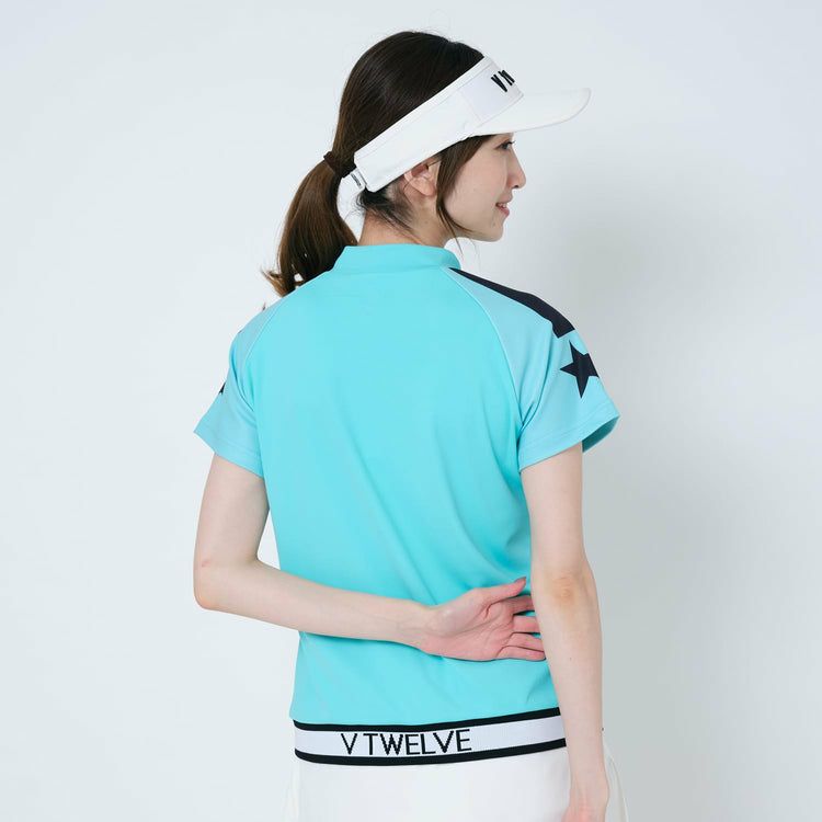 高頸襯衫女士V12高爾夫vi vi vi 2024春季 /夏季新高爾夫服裝