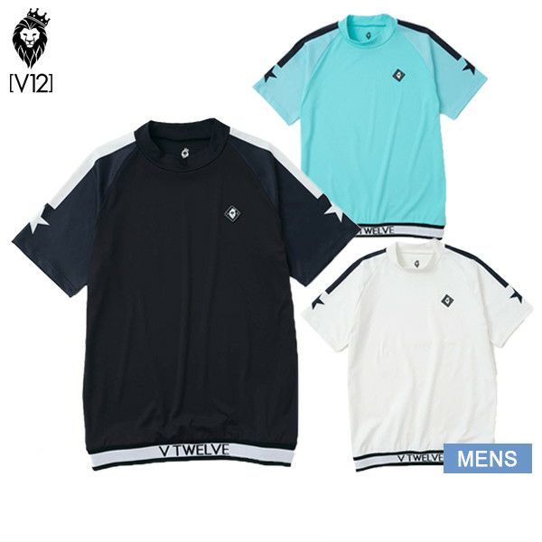 ハイネックシャツ メンズ ヴィ トゥエルブ ゴルフ V12 2024 春夏 新作 ゴルフウェア