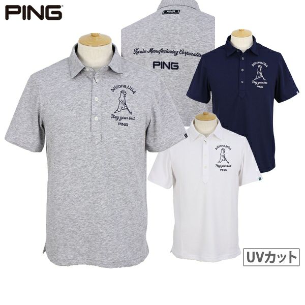 ポロシャツ メンズ ピン PING 2024 春夏 新作 ゴルフウェア