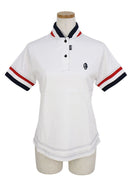 짧은 -Sleeved Poro 셔츠 숙녀 Cavuruco Marino Cavalluccio Marino 골프 착용