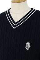 Sweater Men's Cavakurochi Marino Cavalluccio Marino Golf wear