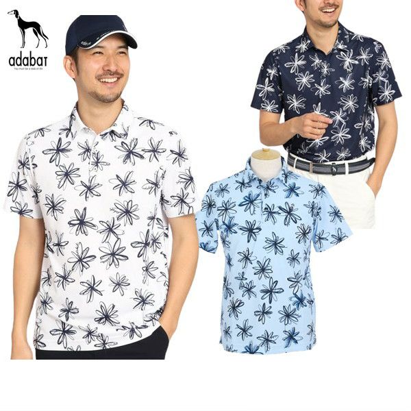 短 - 衬托polo衬衫男士Adabat Adabat 2024春季 /夏季新高尔夫服装