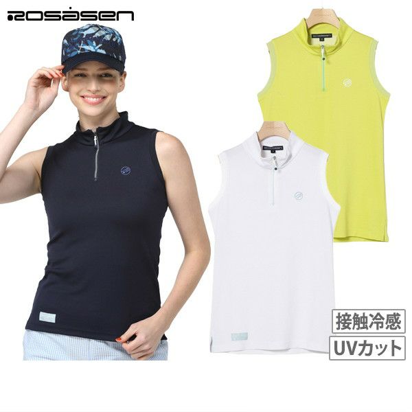 High Neck Shirt Ladies Losersen ROSASEN 2024 Spring / Summer New Golf Wear