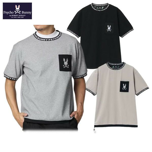 Tシャツ メンズ サイコバニー Psycho Bunny 日本正規品 2024 春夏 新作 ゴルフウェア