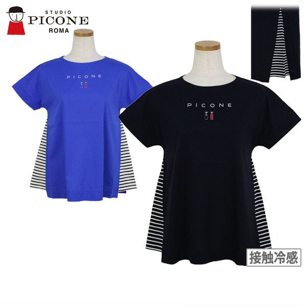 T-衬衫女士工作室紫红色工作室Picone 2024春季 /夏季新