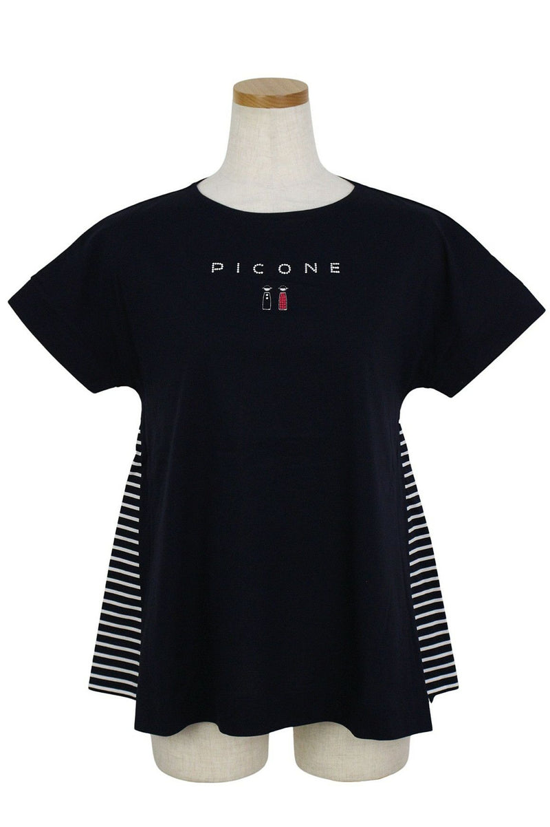 T-襯衫女士工作室紫紅色工作室Picone 2024春季 /夏季新