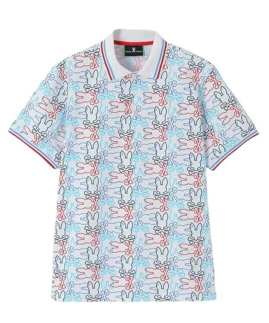 半袖ポロシャツ メンズ サイコバニー Psycho Bunny 日本正規品 2024 春夏 新作 ゴルフウェア