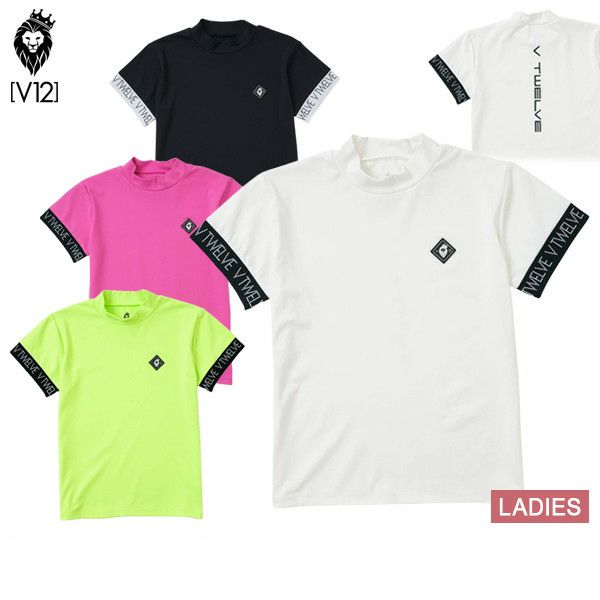 High Neck Shirt Ladies V12 Golf Vi Twelve 2024 Spring / Summer New Golf Wear