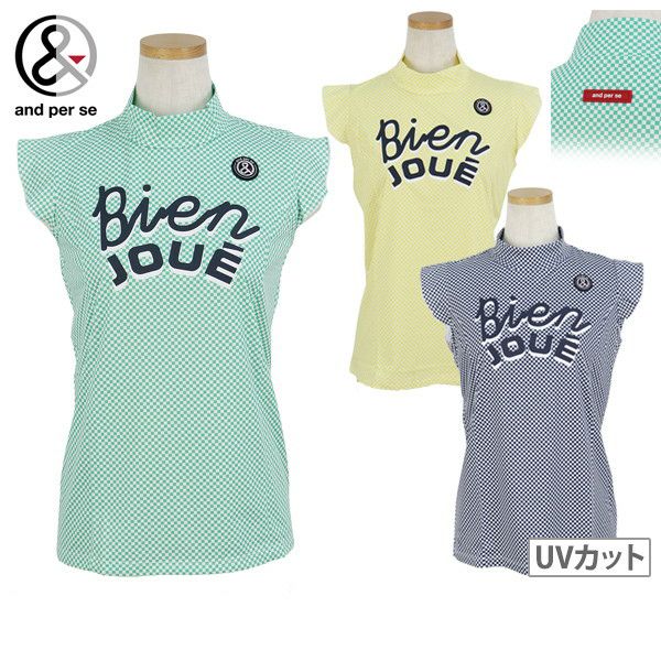 High Neck Shirt Ladies Anpasi And Per SE 2024 Spring / Summer New Golf Wear