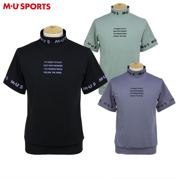 ハイネックシャツ メンズ MUスポーツ エムユー スポーツ M.U SPORTS MUSPORTS 2024 春夏 新作 ゴルフウェア