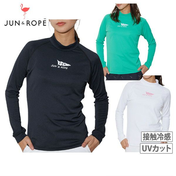 高颈衬衫女士Jun＆Lope Jun＆Rope 2024春季 /夏季新高尔夫服装